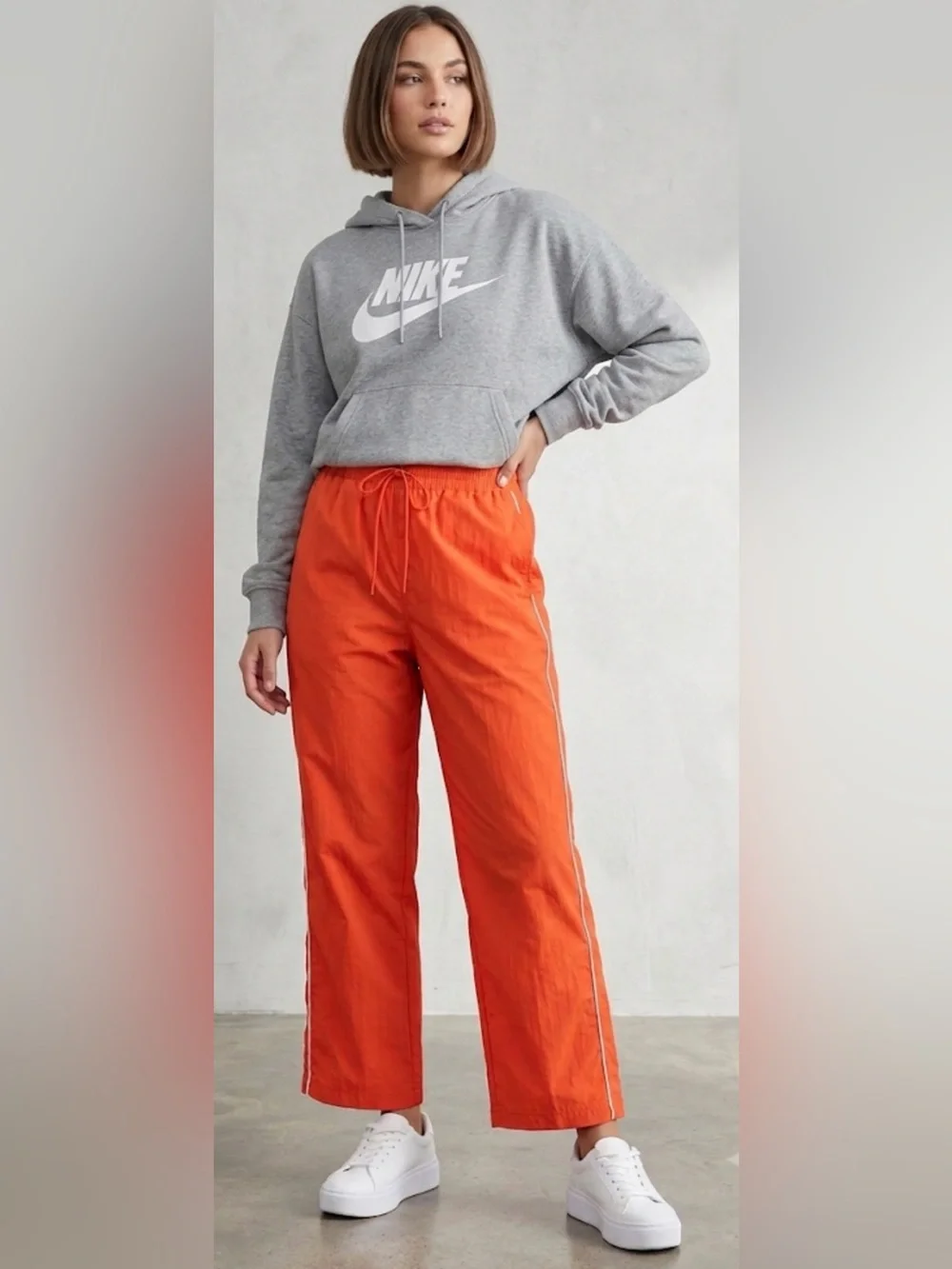 Nike Windrunner Women's High-Waisted Woven Open-Hem Pants FV7655-633 sz XL NWT